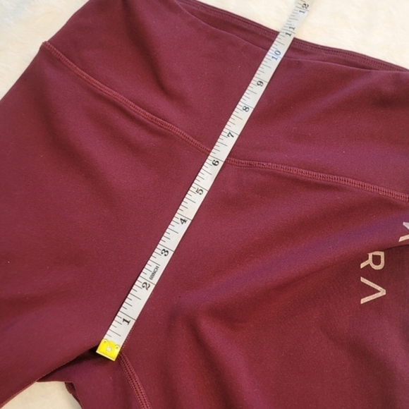 Kora Athletic Workout Leggings‎ Maroon Women's Size  Small - Picture 11 of 13